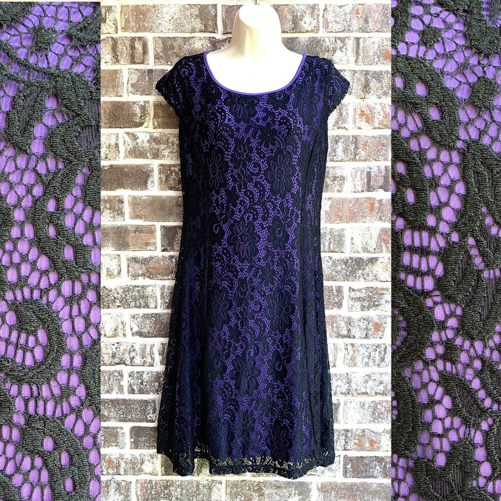 EBZA Womens Cocktail Fit - and -Flare Dress